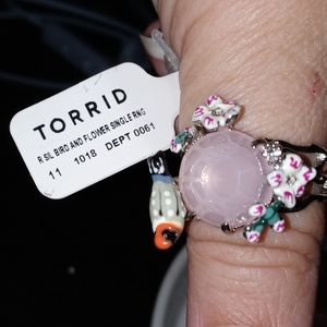 Torrid floral bird ring